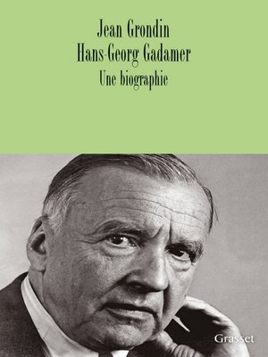 cover image of Hans-Georg Gadamer